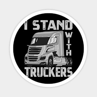 I Stand With Truckers Trucker Support Freedom Convoy 2022 Magnet